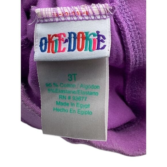 Okie Dokie Toddler Girls Purple Skort Skirt With Pockets & Drawstring Waist 3T - Picture 4 of 10